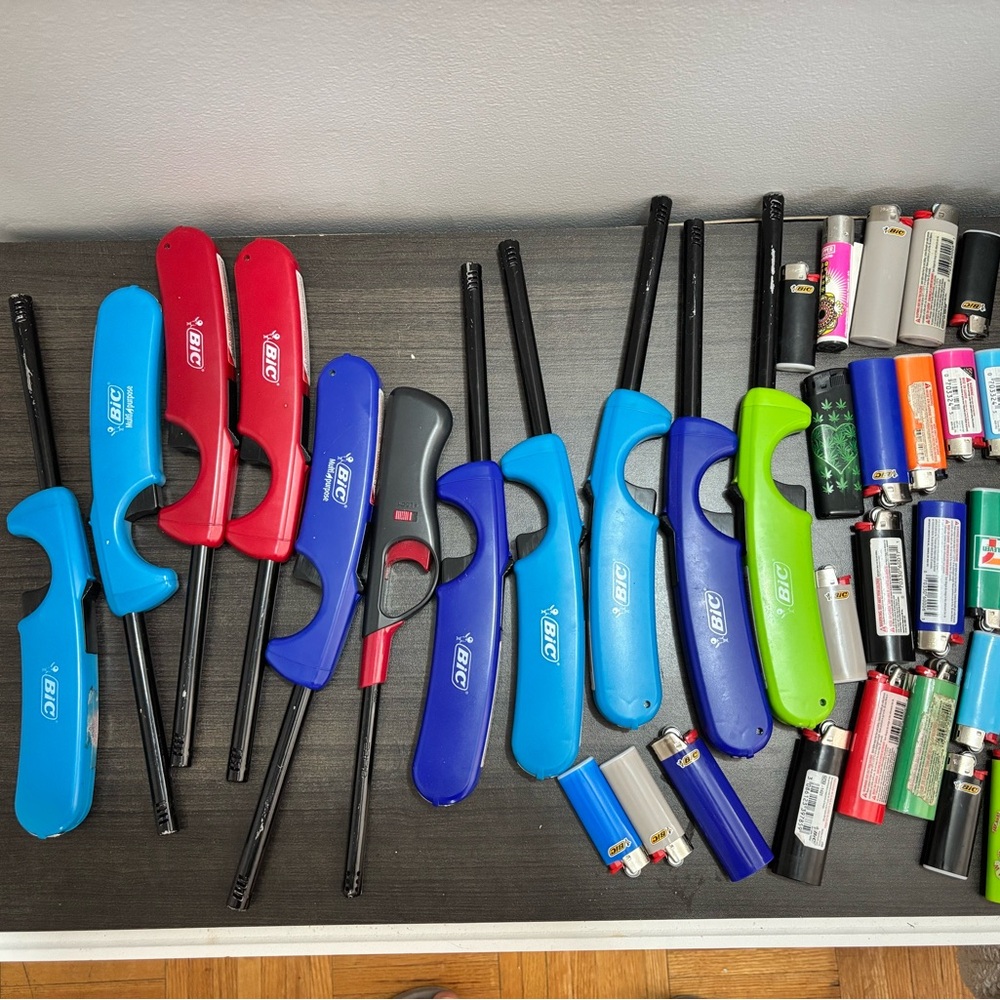 BIC Multi-Color Utility Lighters - Red, Blue, Black